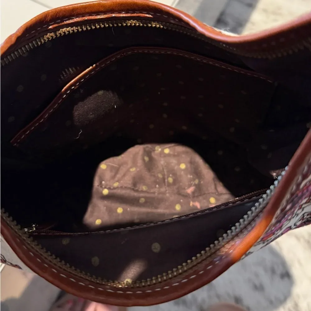 Kate Spade Vintage Paisley Floral Small Zippered Hobo Bag - Picture 9 of 9